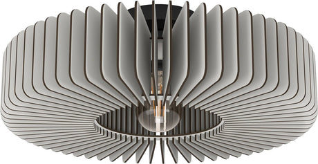 Eglo palombaia plafondlamp - e27 - ø 50 cm - grijs|zwart - hout|staal