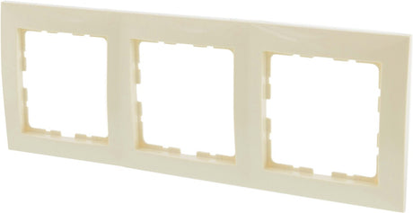 Berker s1 inbouw afdekplaat - 3-voudig - crème