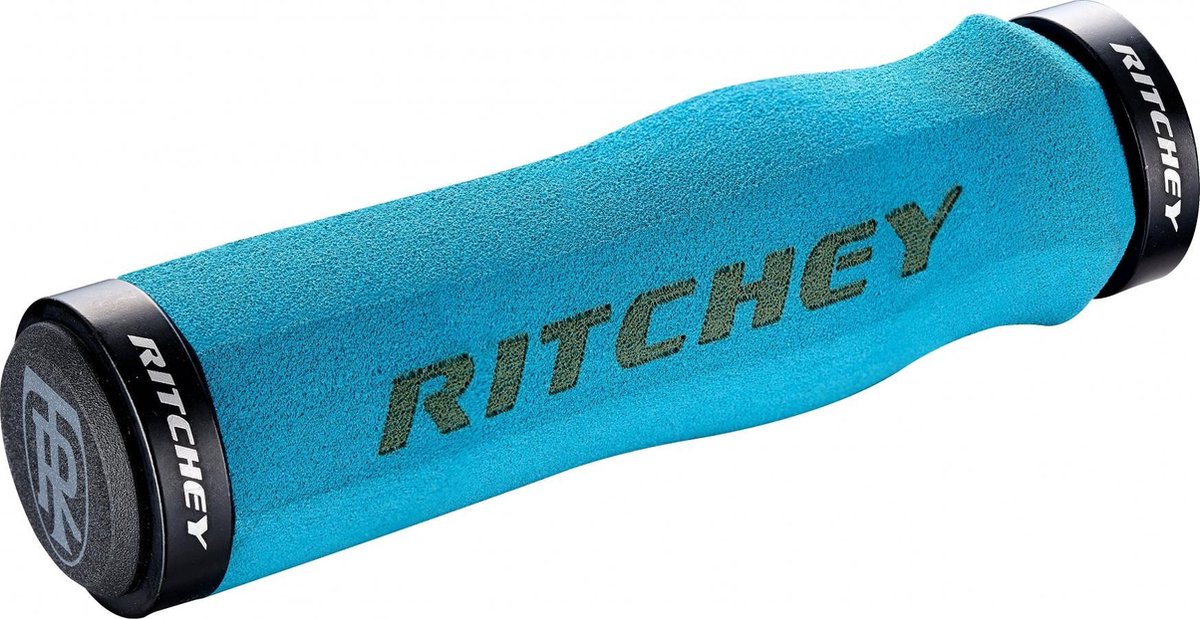 Ritchey wcs ergo true grip handvatten lock-on, blauw turquoise
