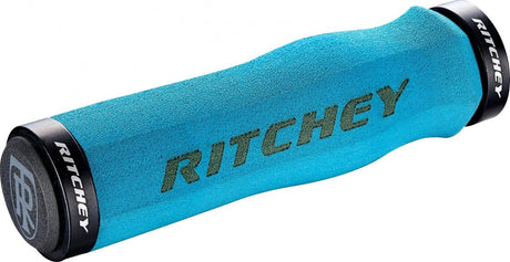 Ritchey wcs ergo true grip handvatten lock-on, blauw turquoise