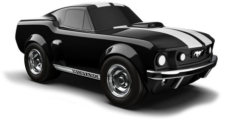 Baghera speelgoedauto - ford mustang zwart - 19x9,5x7,5cm - in geschenkdoos - 3 jaar