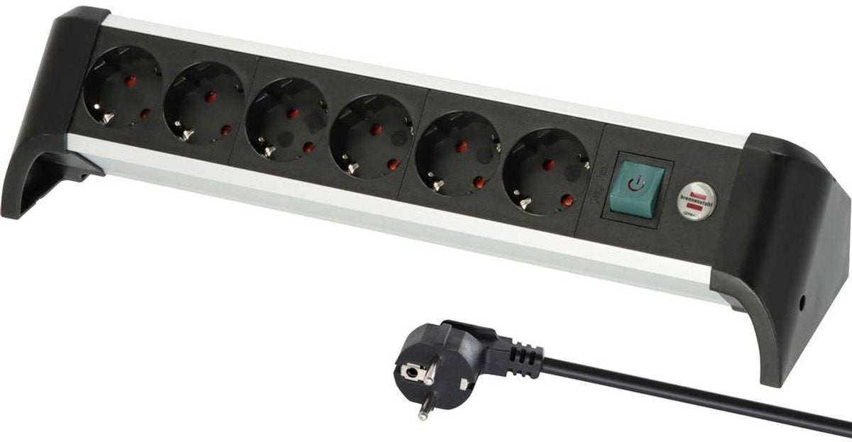 Brennenstuhl alu-office-line 6-voudig 3 m h05vv-f 3g1,5