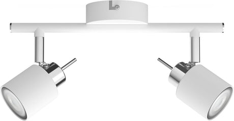 Philips led philips meranti opbouwspot - 2-lichts - wit