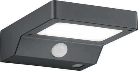 Rl live your light reality fomosa - wandlamp - antraciet - incl. 1x smd 4,8 w - bewegingssensor - buitenverlichting - ip44