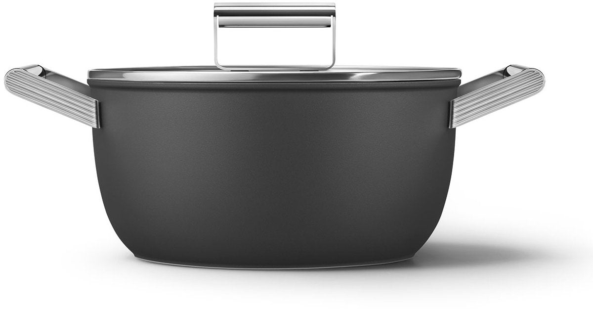 Smeg csf2412blm braadpan - jaren 50 - zwart