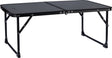 Abbey camp campingtafel 64x42 cm compact opvouwbaar - hoogte 28 cm - grijs