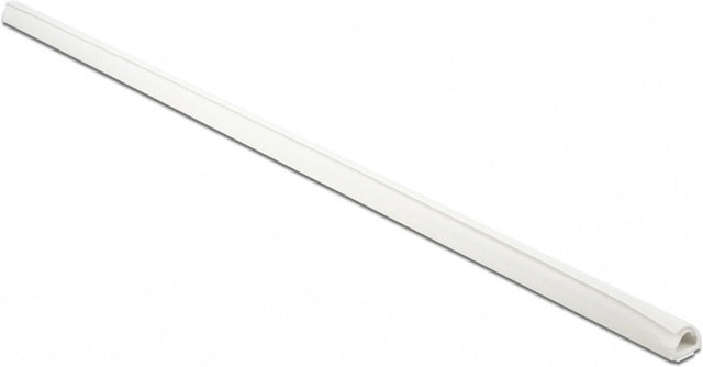 Delock kunststof kabelgoot zelfsluitend met zelfklevende plakstrip - 100 x 1,2 cm wit
