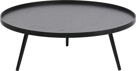 Woood mesa bijzettafel xxl - hout - zwart - 36xø100