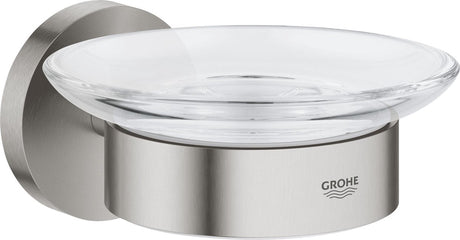 Grohe essentials houder met zeepschaaltje - rvs