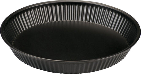 Basic culinair vlaaivorm 28 cm – pfas-vrije bakvorm – lage taartvorm – carbon staal