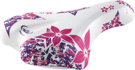 Selle monte grappa zadel magic kinderen 16-20 wit-roze