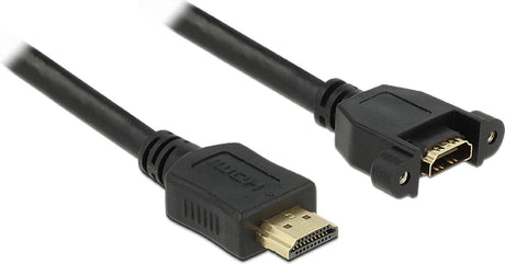 Delock hdmi (m) - hdmi (v) inbouw adapter - versie 1.4 (4k 30hz) - 1 meter