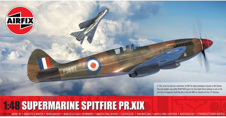 Airfix modelbouwpakket vliegtuigen - 05119a supermarine spitfire pr.xix wwii - brits verkenningsvliegtuig plastic - 1:48 - modelbouw