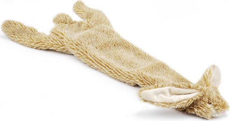 Beeztees flatino konijn - hondenspeelgoed - bruin - 52x15x3,5 cm
