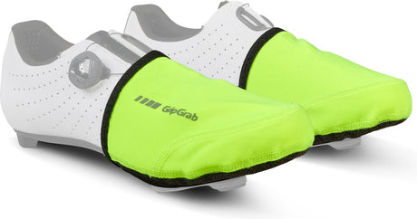 Gripgrab - windproof hi-vis wielren toe covers teenwarmers overschoenen winddicht voor racefietsschoenen - geel hi-vis - unisex - maat l xl (42-45) 42-45