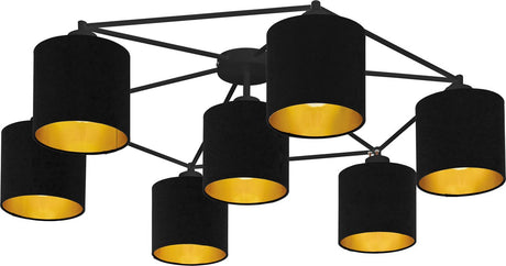Eglo staiti plafondlamp - e27 - ø 84 cm - zwart goud