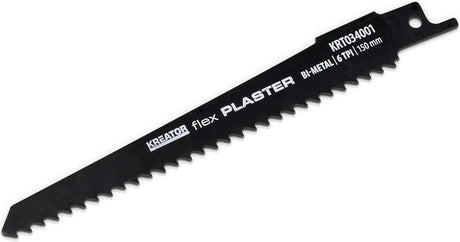 Kreator krt034001 zaagblad - reciprozaag flex gips - 150 mm - 6 tpi - 2 stuks