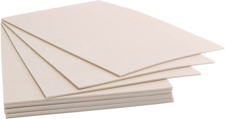 Creativ company zachte linoplaat voor drukwerk - diy linoplaat - 20x30 cm, dikte 3 mm - zachte linoleum vellen voor kinderen - 10 stuks