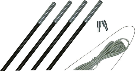Eurotrail fiberglas stokkenset - 12,7 mm - 600 cm