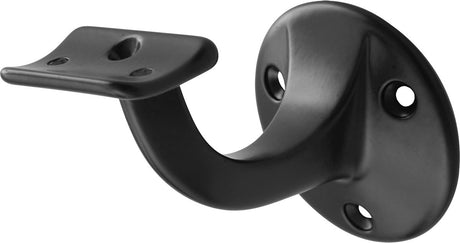 Bouwkern starx leuninghouder - opschroevend - aluminium - geanodiseerd zwart 65 mm
