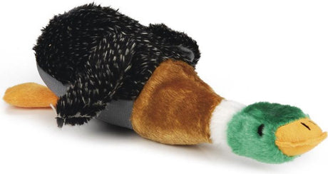 Beeztees honden knuffel eend - honden speelgoed - hondenspeeltjes - met piep - pluche - 36x25,5x9 cm one size