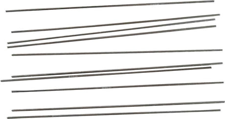 Creativ company metalen staaf - metalen staven set - kleine dunne metalen staafjes - lengte: 20 cm - dia: 2mm - 10 stuks