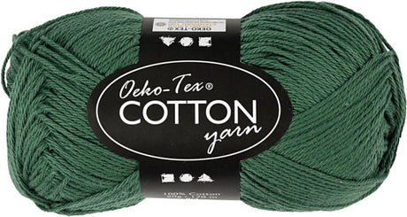 Creativ company katoengaren, donkergroen, 50gr, 170m