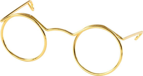 Creativ company bril, b: 50 mm, gatgrootte 17 mm, goud, 10stuks