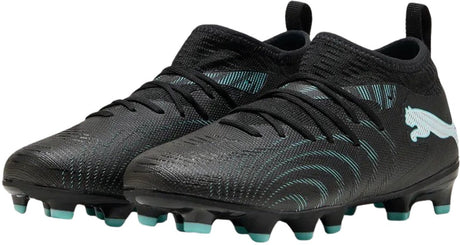 Puma future 9 match fg ag jr unisex sportschoenen - black-intense mint- white