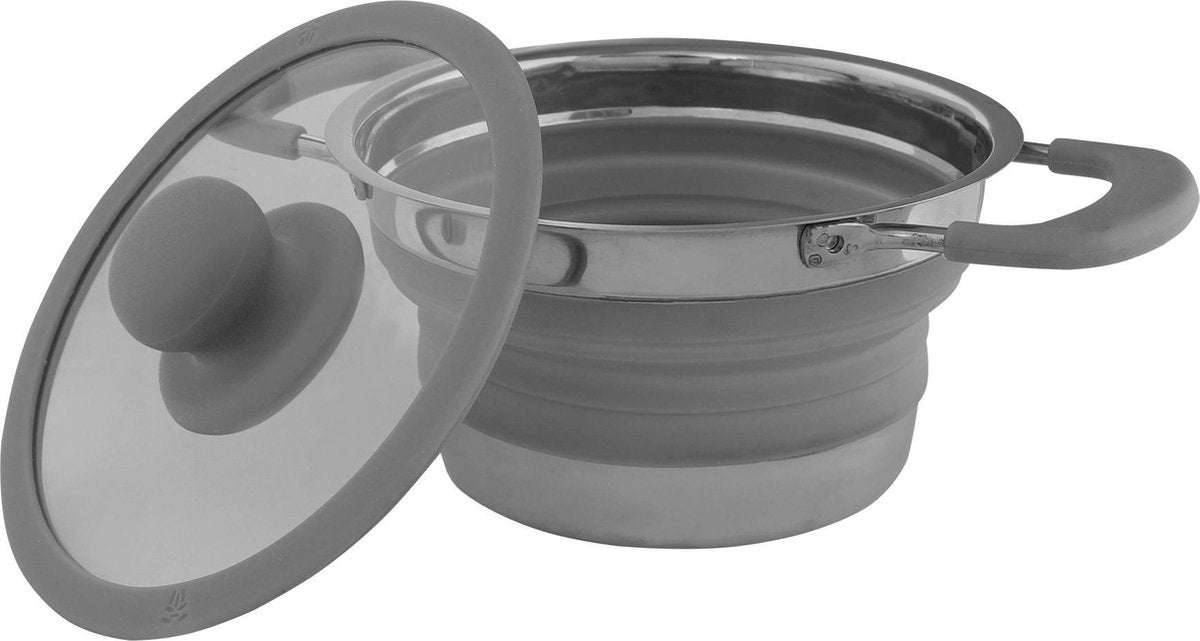 Eurotrail pan met deksel large - grey