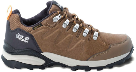 Jack wolfskin refugio texapore low w dames wandelschoenen - brown apricot - maat 41