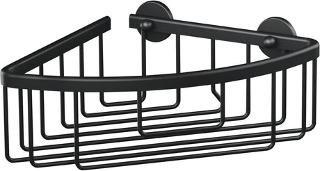 Tesa hoekmand aluxx black matzwart badkamer zelfklevend zonder boren – 192x92x200mm