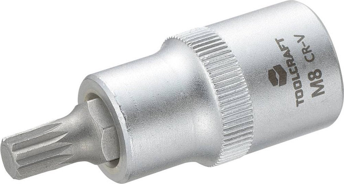 Toolcraft 816087 veeltand (xzn) dopsleutel-bitinzet 8 mm 1 2 (12.5 mm)
