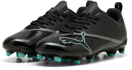 Puma ultra 7 play fg ag jr unisex sportschoenen - black-intense mint