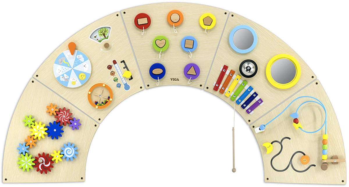 Vigatoys - wandspeelbord - cirkelboog - diameter 162cm