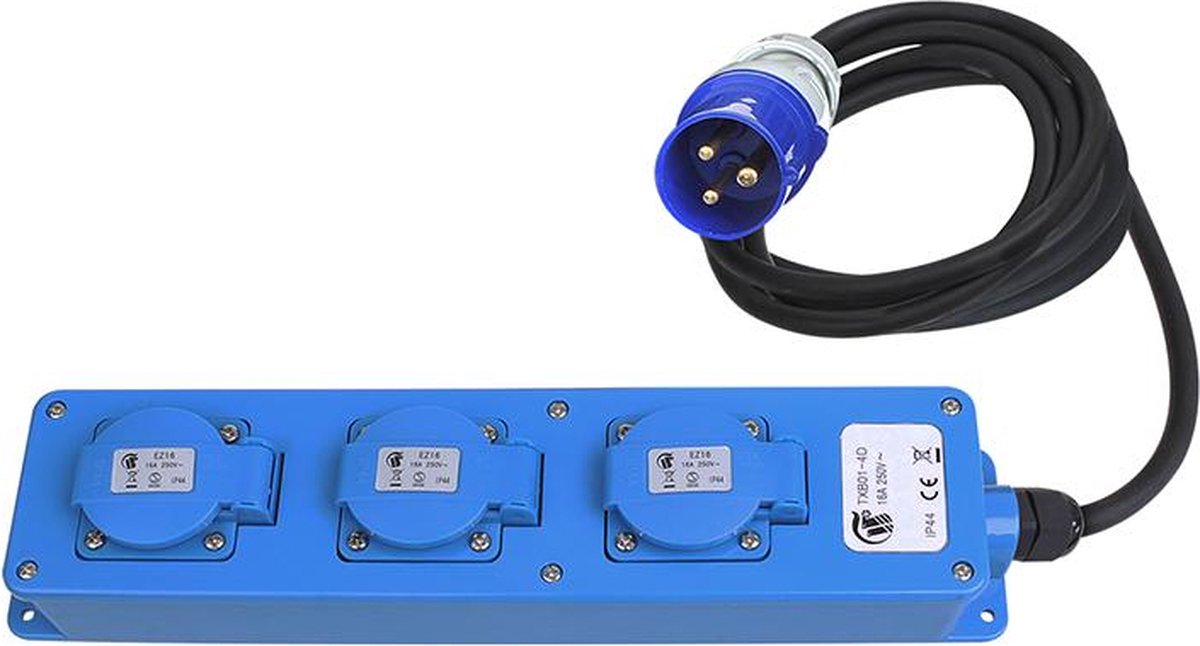 Gimeg elektra cee verdeeldoos - 3-weg - 1,5 m