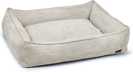 Designed by lotte ribbed - hondenmand - lichtgrijs - 95x80x23 cm