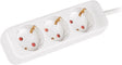 Lanberg verlengsnoer - stekkerdoos - 3-voudig - 1,5m - geaard 3x1,5 mm² - 2500w - wit