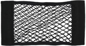 Dunlop auto opbergnet - car mesh storage pocket - extra opbergruimte voor onderweg - eenvoudig te monteren met elastiek - geschikt voor diverse voertuigen - 40x25 cm - zwart