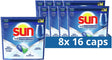 Sun vaatwascapsules - 4in1 intense power - met cleanboost-technologie - 128 stuks (8x16) - voordeelverpakking