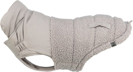 Trixie hondenjas - grijs, warm design, 33 cm - polyester, verstelbare borstflap