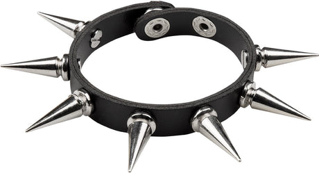 Boland - armband spike deluxe zwart - volwassenen - vrouwen - rocker - punk en aso one size