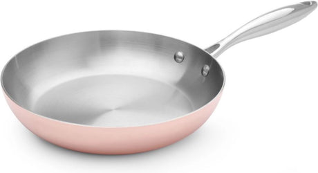 Hendi stijlvolle koperen koekenpan – 3-ply techniek – ø 240 mm – geschikt voor inductie