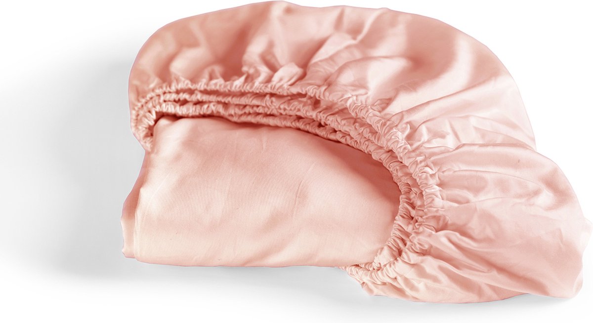 Cinderella - sundays - hoeslaken - tot 25 cm matrashoogte matrashoogte - satijn - 100x200 cm - soft terra