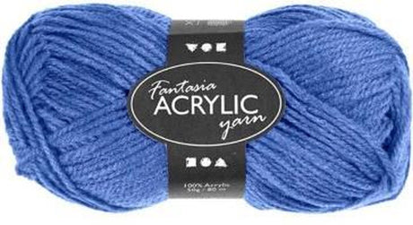 Creativ company creotime fantasia acrylgaren 50gr blauw
