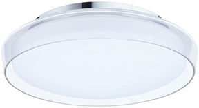 Paulmann selection bathroom led-plafondlamp luena ip44 3000k 1400lm 230v 16,5w glas, chroom