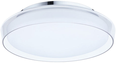 Paulmann selection bathroom led-plafondlamp luena ip44 3000k 1400lm 230v 16,5w glas, chroom