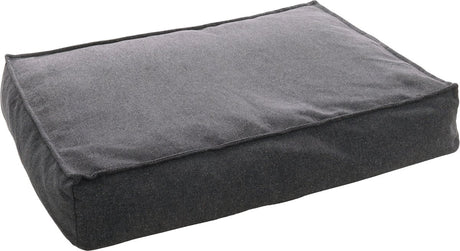 Flamingo hondenkussen – avalon rechthoekig donkergrijs – orthopedisch memory foam – 100x70x18 cm – afneembare hoes antislip bodem l