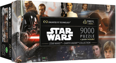 Trefl star wars puzzel 9000 stukjes - the story of darth vader karton fsc.