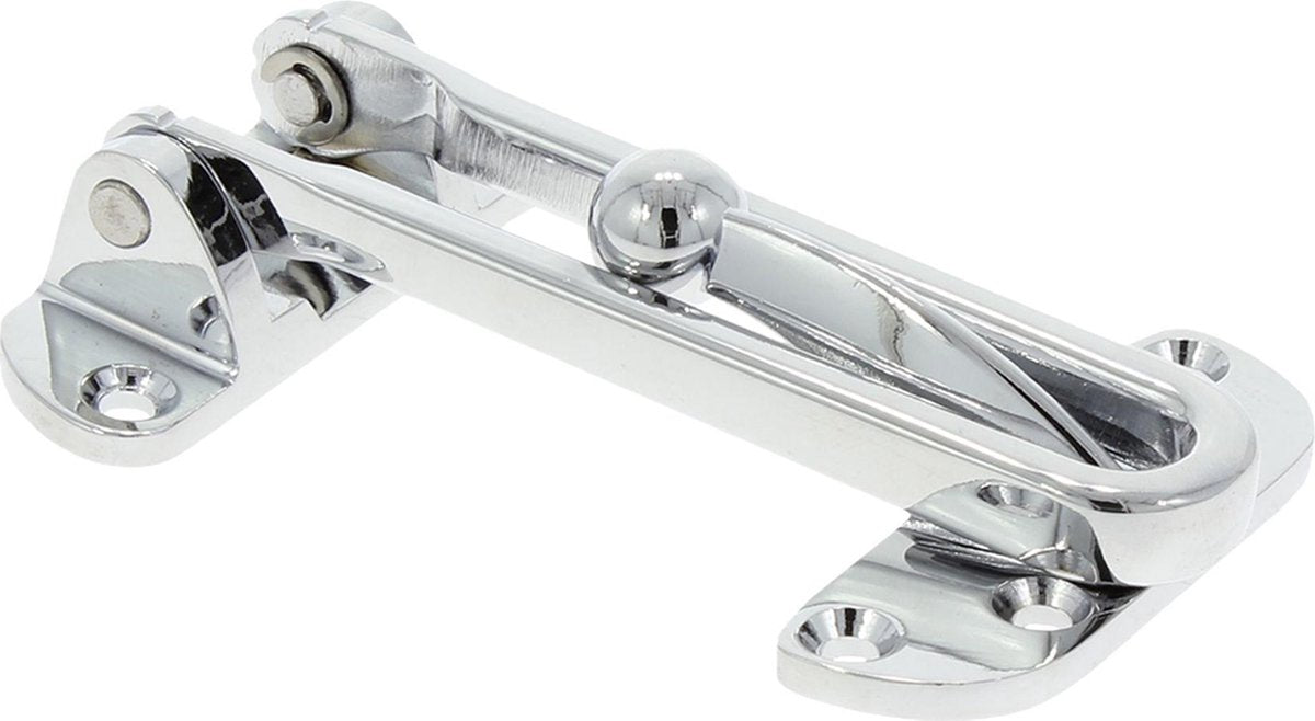 Starx kierstandhouder binnendraaiend chroom - links en rechts bruikbaar - voor naar binnen draaiende deuren en ramen - met schroeven - geschikt voor deuren van 38-54 mm - 105 x 60 mm